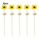 thumbnail image 4 of 5 piezas de anémona artificial Naiovety con hojas Real Touch color Amarillo, 4 of 6