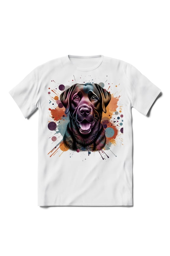 Labrador Retriever Portrait Watercolor Vintage Retro Styles Shirt T-shirt Unisex Merch Lab Dog Lover Gifts - 00001