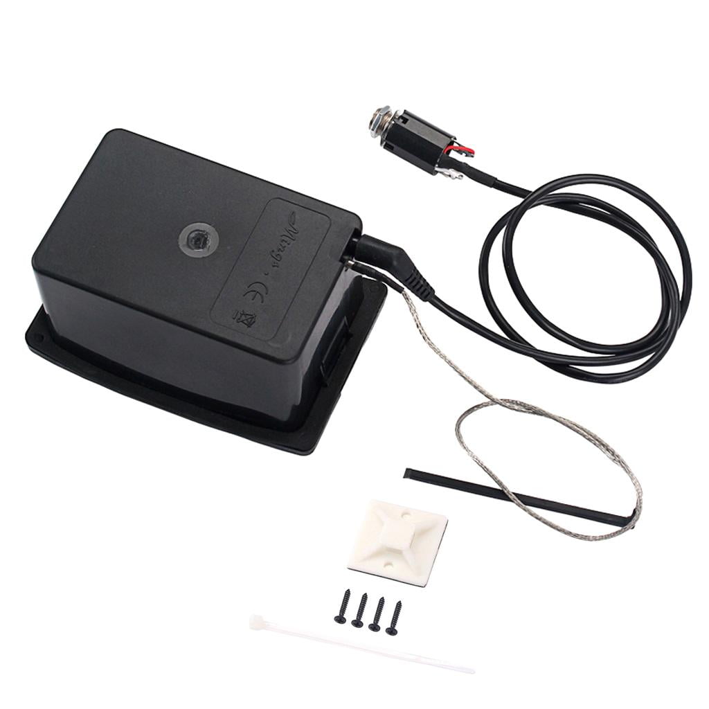 LeeQinersw 5 Bands Acoustic Guitar Preamp EQ LCD Tuner Piezo Pickup Equalizer System Parts