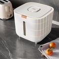 thumbnail image 4 of kurtrusly Plastic Large Capacity Rice Storage Container Cereal Grain Fresh Easy To Install And Maintain White 5kg, 4 of 6