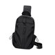 thumbnail image 4 of Bolsa de pecho para hombre, informal, con correa ajustable, ideal para viajes, entrenamiento y gimnasio. Negro, 4 of 9
