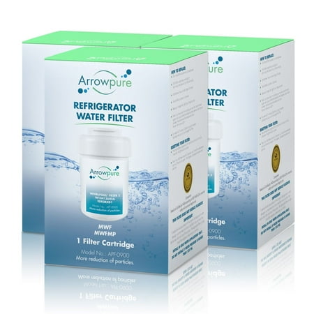 

Arrowpure MWF SmartWater Refrigerator Water Filter Replacement Cartridge | Certified According to NSF 42&372 | Compatible with GE MWFINT MWFAP HWF FXRT MWFP GWF MWFA 9905 9991 469991 3 Pack
