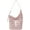 Pink, variant on Women's Studded Wallet Faux Leather Tote Y2K Hobo Bag Trendy Shoulder Bag 90's Punk Handbag