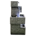 thumbnail image 3 of MULTILEVEL CONCRETE CASCADING FOUNTAIN WITH 3 COOL WHITE LED LIGHTS, 3 of 5