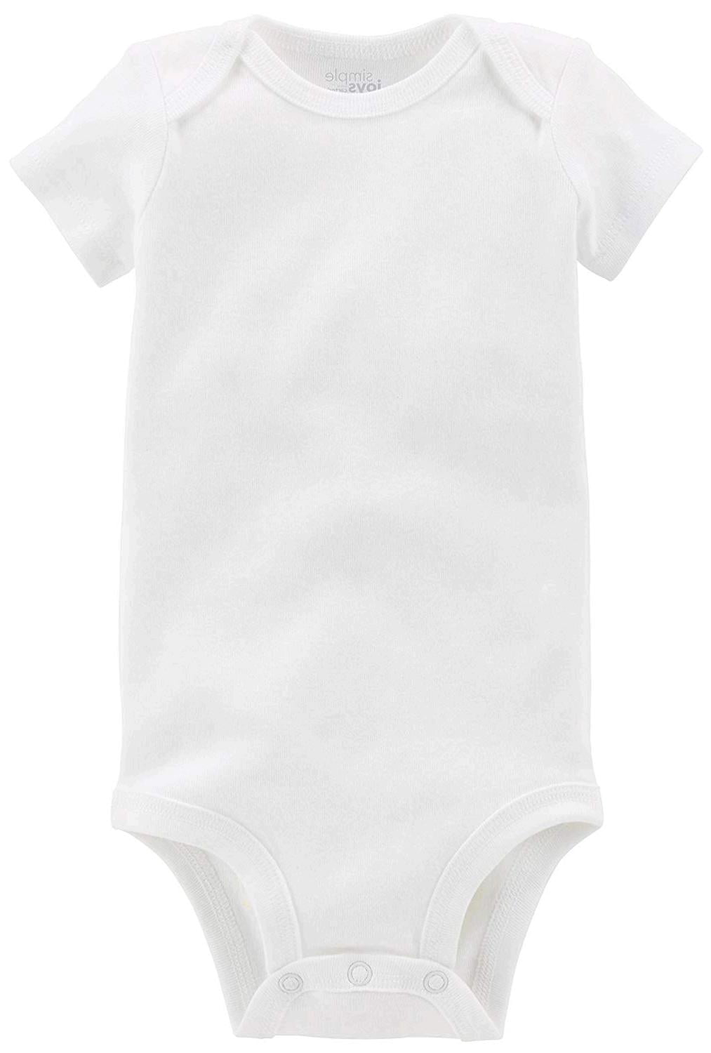 Bodies Bébé Fille - Lot De 6 En Coton | Sans étiquettes | Imprimés Pois Et Fleurs
