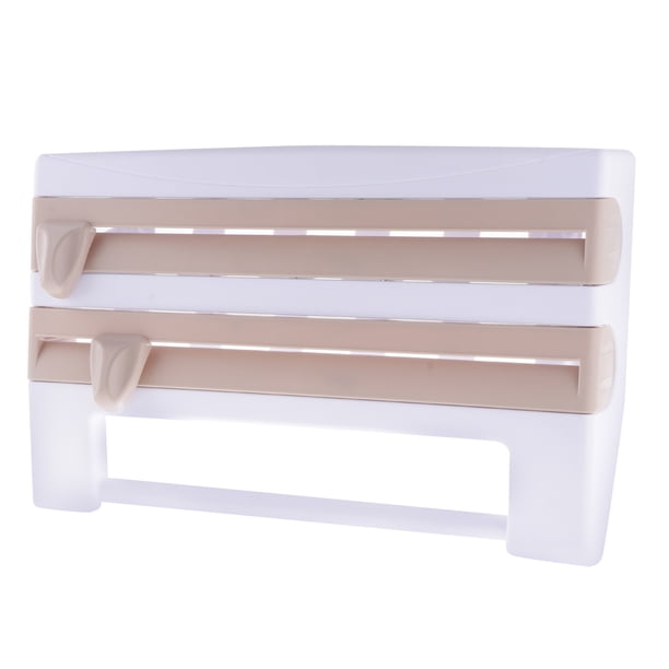 Papel de Toal de Cocina Soporte de Rollo 1 de Pelícu Adhesiva Estante de Pared - marrón Sunnimix Portarrollos de papel de toalla