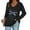 Black, variant on Aloohaidyvio Women's Long Sleeve Shirts Tops Fall Tunic Causal Fashion Round Neck Basic Tee