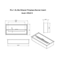thumbnail image 5 of Moda Flame PRO 12 Inch Bio-Ethanol Fireplace Burner Insert 1.5 Liter - Soot-Free, Ash-Free, Easy-Light, Easy-Extinguish, 5 of 5
