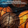 Basketballs Soft Throw Blanket Cozy Fleece Sofa Bed Couch Blankets for