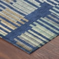 thumbnail image 3 of Addison Rugs Chantille Indoor/Outdoor Transitional Stripes Navy Machine Washable Runner Rug, 2'3" x 7'6", 3 of 7