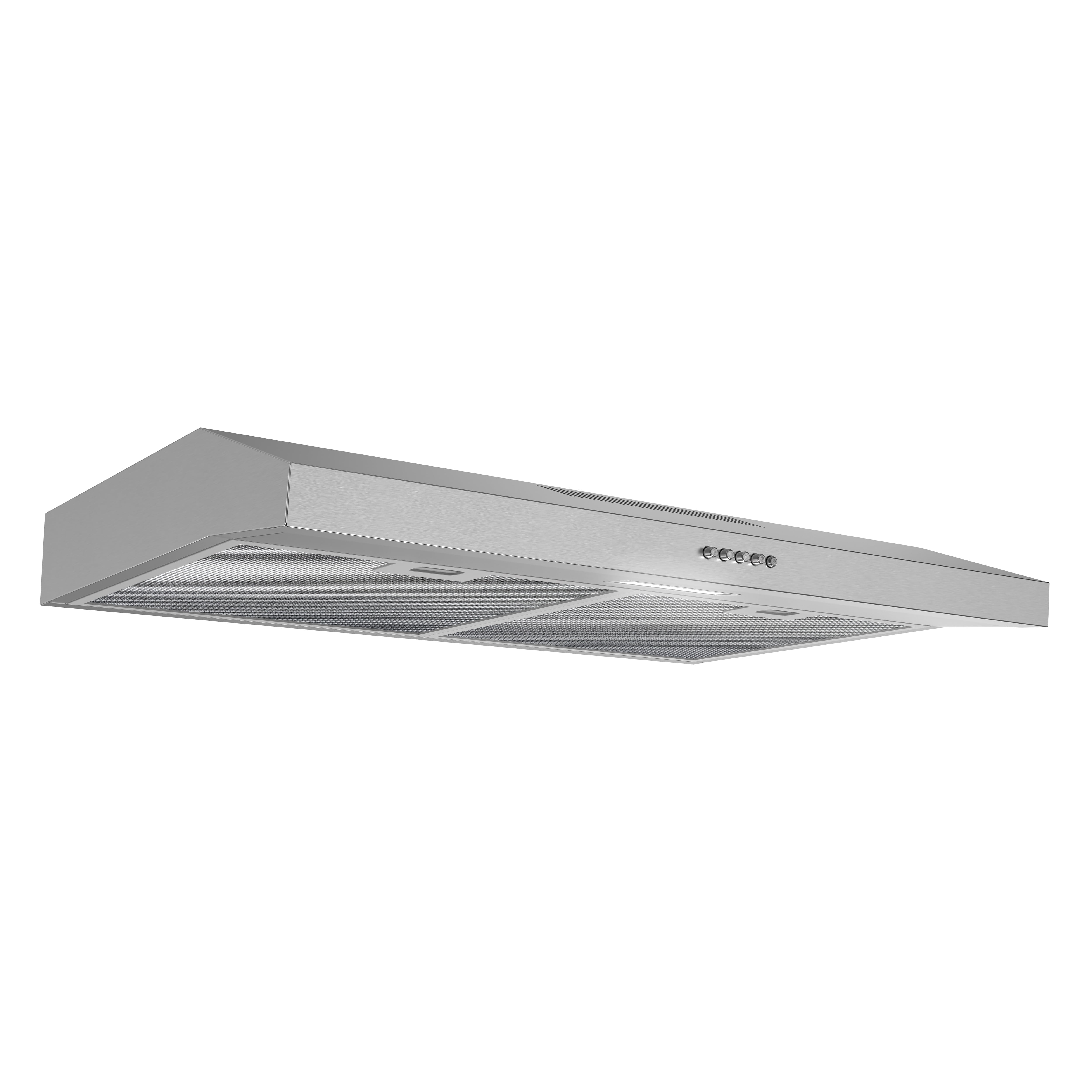 Streamline 30 in. Anapo Ductless Undermount 80 CFM Range Hood in Brushed Stainless Steel with Mesh Filters, Push Button Control, LED Light