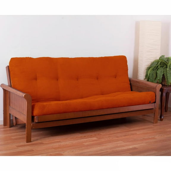 Blazing Needles Vitality 5-inch Microsuede Full-size Futon Mattress - Tangerine Dream