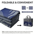 thumbnail image 6 of DEORAB 10'x14' Outdoor Rugs Patio Waterproof Outside Mat Reversible Plastic Camping Carpet,Blue & Grey, 6 of 9