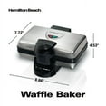 Hamilton Beach BelgianStyle Waffle Maker with NonStick Grids, Shade