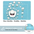 thumbnail image 2 of Tooth Polyester Non-Slip Machine Washable Chair Rugs Office Mat Area Rugs Bath Rug, 2 of 6