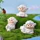 thumbnail image 2 of Juego de figuras HUOGUO en miniatura con forma de oveja, cordero y vaca para jardín de hadas, 2 of 5