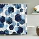 thumbnail image 3 of Cortina de baño impermeable con decoración de arte geométrico, juegos de cortinas de ducha de tela abstracta para decoración del hogar, 3 of 5