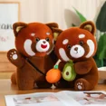 thumbnail image 4 of Juguetes de peluche de mapache con frutas para niñas, muñecos de peluche de animales suaves, Panda pequeño, regalo de cumpleaños, decoración Kawaii411, 4 of 5