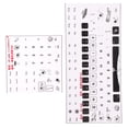 thumbnail image 4 of Autocollants de Clavier, Remplacement Givré Processus PC Stickers Clavier Clair Beau Modèle pour Claviers Mécaniques, 4 of 8