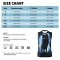 thumbnail image 6 of JUNZAN Night Scene of Wolves Men's Sleeveless T Shirts,Sleeveless Muscle Shirts,Sizes S-3XL, 6 of 8