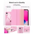 thumbnail image 6 of MoKo Case for iPad (A16) 11th Generation Case 11-inch 2025,iPad 10th Generation Case 2022 with Left Pencil Holder,Slim Cover with Crystal Clear TPU Back Shell,Flowers Pink, 6 of 9
