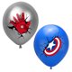 thumbnail image 5 of Paquete de 10 globos de látex de superhéroes de Marvel, Spider-Man, Hulk, Iron Man, suministros para fiestas de cumpleaños infantiles, fiestas temáticas de Los Vengadores, 5 of 5