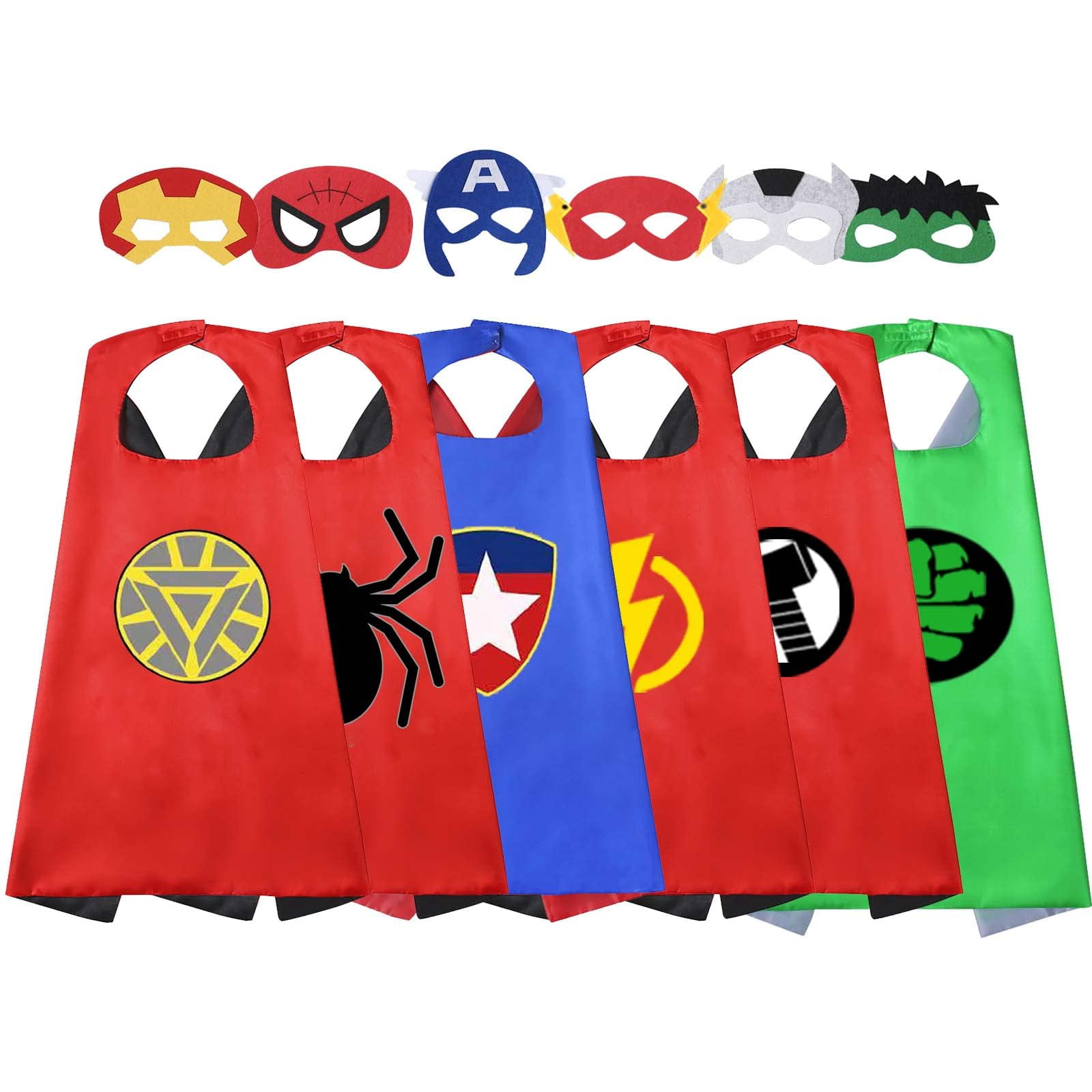 Treasure Store Outdoor Toys for Toddlers Age 3 5 Party Favor for Kids Superhero Dress up Gifts for 3 7 Year Old Boys Girls Costumes Supplies 6 Pcs Walmart