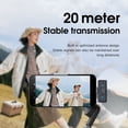 thumbnail image 4 of 2.4G Wireless Lavalier Microphone 1 Transmitter 2 Mics with Charging Case, AI Smart Noise Cancellation Clip-on Mic for Phone Live Stream Audio Recording, Plug & Play for iPhone Android Vlog Interview, 4 of 7