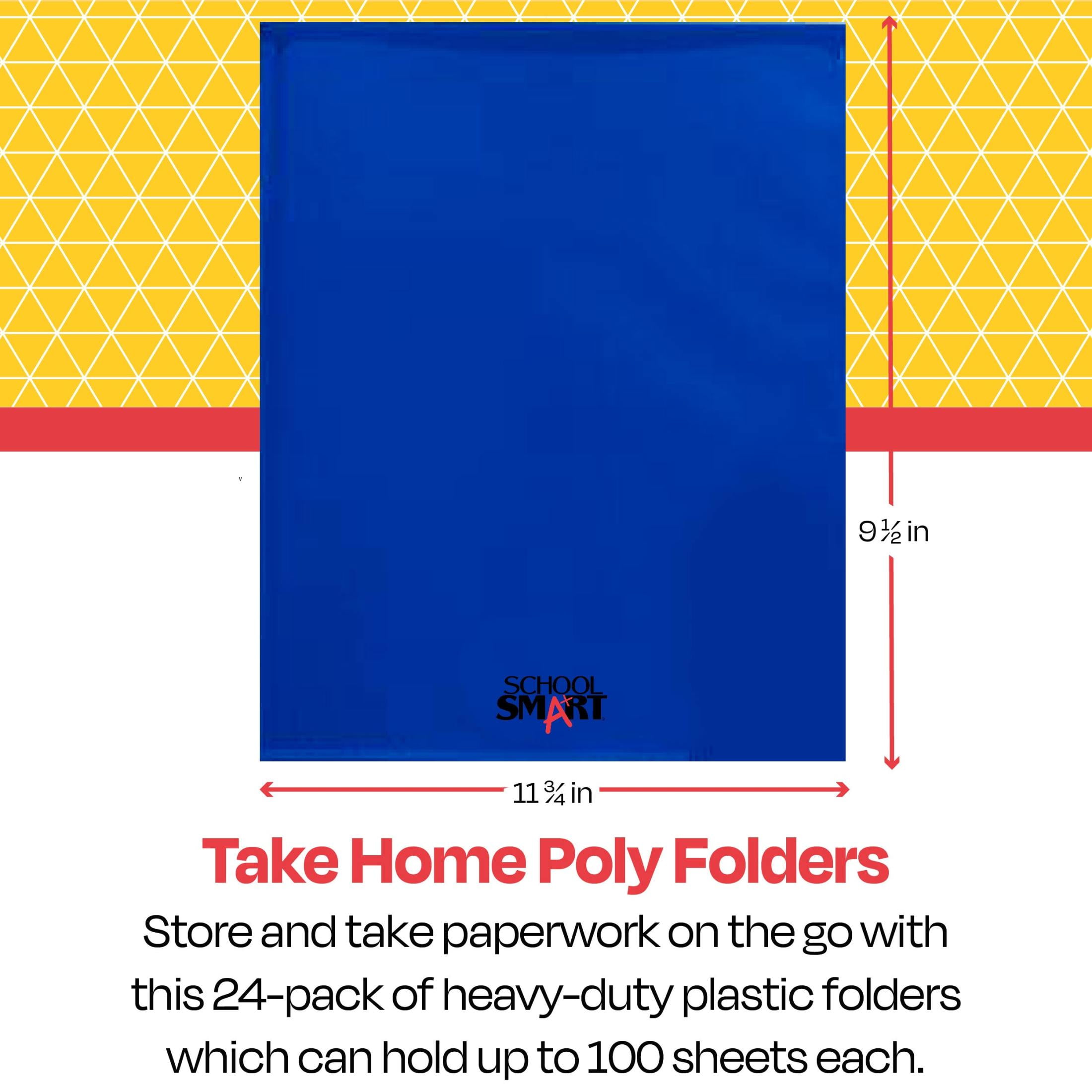 Take Home Folder, Blue, Set of 24