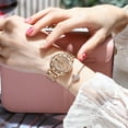 thumbnail image 6 of POEDAGAR Women Watches Fashion Rose Gold Steel Quartz Watch Waterproof Luminous Week Date Swiss Brand Ladies Wristwatch Bracelet, 6 of 6