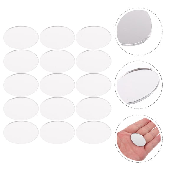 HEALEEP Mirror Sheets Acrylic DIY 30pcs Self Adhesive Wall Decals
