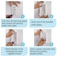 thumbnail image 6 of Bates - Baby Safety Outlet Cover Box, 2 Pack, Baby Proof Outlet Covers Baby Proofing, 6 of 9