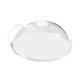 thumbnail image 3 of Cubierta para plato de microondas de 26 cm, resistente a altas temperaturas y antisalpicaduras con asa PP blanco, 3 of 9