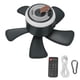 thumbnail image 2 of Ventilador de techo para acampar, ventilador de techo para acampar al aire libre, ventilador para tienda de campaña, ventiladores de techo portátiles con luz, los mejores materiales, 2 of 9