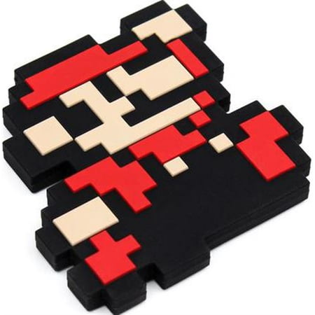 Bumkins Nintendo Silicone Teether, 8-Bit Super Mario