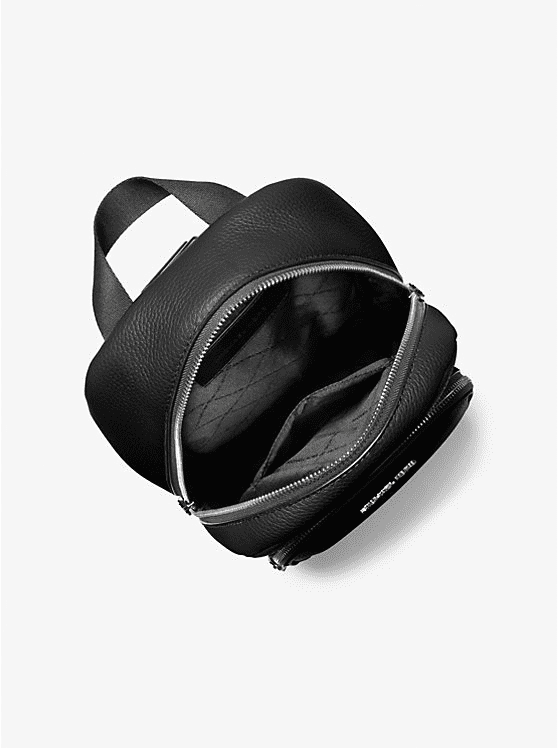 Michael Kors Outlet Cooper Pebbled Leather Sling Pack - Black