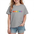 thumbnail image 2 of Agkizg Girls Graphic Tees,Kids Valentine's Day T-Shirt,Girls Short Sleeve Cotton Casual Tee, 2 of 5