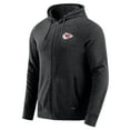 thumbnail image 2 of Men's J. Palmer Dark Heather Gray Kansas City Chiefs Players Lounge Tri-Blend Full-Zip Hoodie, 2 of 7