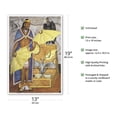 thumbnail image 2 of Unity (Panel 1 Detail) - King Nezahualcoyotl of Texcoco - From an Original Color Mural by Diego Rivera c.1940 - Master Art Print (Unframed) 13in x 19in, 2 of 4