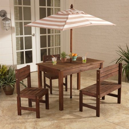 Kidkraft Outdoor Patio Set In Oatmeal White Stripe Walmart Canada