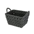 thumbnail image 4 of Better Homes & Gardens Medium Grey Woven Rope Decorative Storage Basket, 2 Pack, 4 of 14