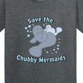 thumbnail image 4 of Inktastic Save the Chubby Mermaids with Cute Manatees Youth T-Shirt, 4 of 5