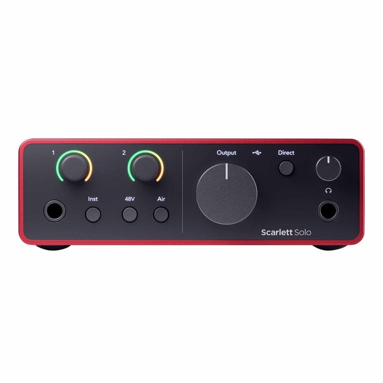 Focusrite Scarlett Solo Studio 4th Gen USB Audio Interface, Mic