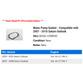 thumbnail image 2 of Water Pump Gasket - Compatible with 2007 - 2010 Saturn Outlook 2008 2009, 2 of 2