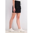 thumbnail image 3 of Planet Gold Juniors' Cotton Cargo Skirt Black Size Medium, 3 of 3