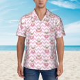 thumbnail image 2 of Susaid Pug And Donut Print Short Sleeve Shirts Button Down Casual Shirts Summer Beach Aloha Button Down Short Sleeve for Men ,X-Large, 2 of 7
