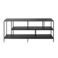 thumbnail image 6 of Evelyn&Zoe Winthrop Rectangular TV Stand with Metal Shelves for TV's up to 60" in Blackened Bronze, 6 of 7