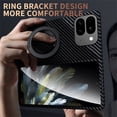 thumbnail image 5 of ELEHOLD Magnetic Case for Google Pixel 9 Pro Fold, Compatible with Mag Safe Accessory Carbon Fiber Pattern Ring Kickstand Slim Anti-Scratch Shockproof Case for Google Pixel 9 Pro Fold,Bluepurple, 5 of 8