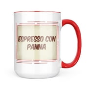 Neonblond Espresso Con Panna Coffee, Vintage style Mug gift for Coffee Tea lovers