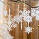 thumbnail image 5 of Kearding Adorno de techo colgante de guirnalda reutilizable de decoración de copo de nieve de Navidad Type3 NO3, 5 of 6